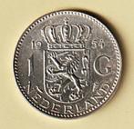 Zilveren Gulden 1954 - Juliana, Postzegels en Munten, Munten | Nederland, Ophalen of Verzenden, Koningin Juliana, 1 gulden, Losse munt