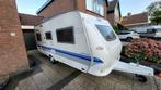 Hobby 495UK Excellent Easy 2003 met stalling, Rondzit, Hobby, Kachel, 2 aparte bedden