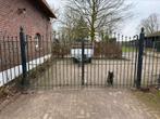 Oude gesmede poort van oude boerderij, Tuin en Terras, Ophalen, Gebruikt, Hout, 200 cm of meer