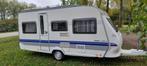 Hobby 455 UF 2009 met Dorema antraciet voortent!, Hobby, Hobby, Bedrijf, Vast bed
