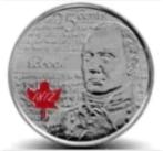 Canada - Colored 25 cent 2012 - Major-General Sir Isaac Broc, Verzenden, Noord-Amerika, Losse munt