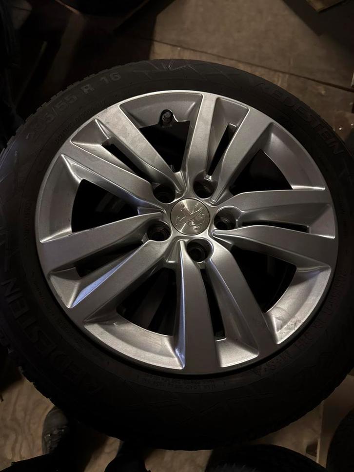 Winterbanden met Velgen peugeot 308, Auto-onderdelen, Banden en Velgen, Banden en Velgen, Winterbanden, 16 inch, 205 mm, Personenwagen