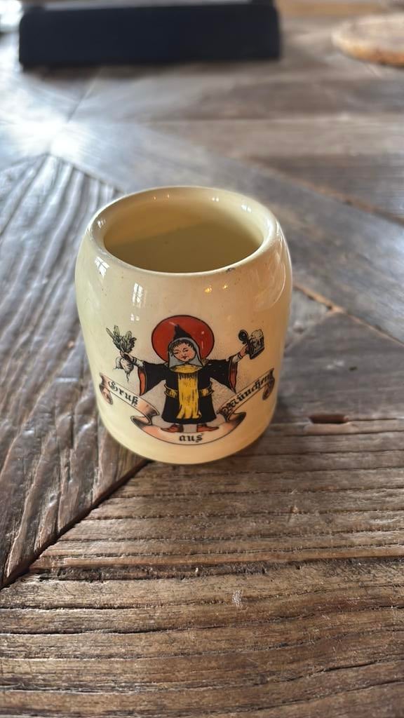 Kleine bierpul “Grüß aus München", Ophalen of Verzenden, Zo goed als nieuw, Pul(len), Overige merken