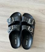 SCHOLL stoere echt leren slippers met studs maat 41. Nieuwst, Slippers, Scholl, Zwart, Nieuw