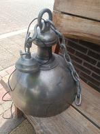 Industriële metalen hanglamp, vintage fabrieksstijl, Ophalen, Gebruikt, Metaal, Industrieel