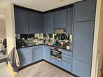 Complete Keuken met Apparatuur - Hoekkeuken, Huis en Inrichting, Keuken | Complete keukens, Ophalen, Gebruikt, Blauw, Hoekkeuken
