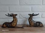 Art Deco beelden herten van zamac, Ophalen of Verzenden