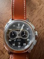 Poljot Valjoux 3133 Chronograaf "Marina", Overige merken, Leer, Staal, Polshorloge