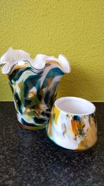 Fidrio Holland Vaasjes te koop, Huis en Inrichting, Woonaccessoires | Vazen, Ophalen, Overige kleuren, Minder dan 50 cm, Glas