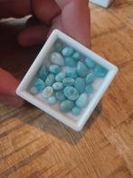 Larimar cabochons rond ovaal peer, Sieraden, Tassen en Uiterlijk, Edelstenen, Ophalen of Verzenden, Zo goed als nieuw