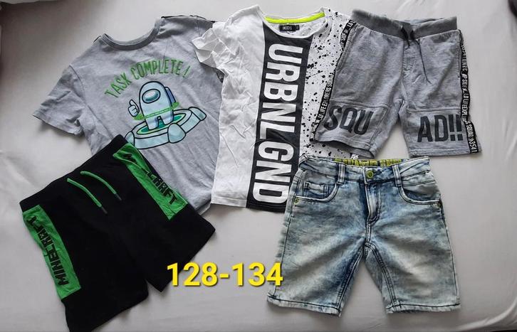 Zomer jongens pakket in maat 128-134, Kinderen en Baby's, Kinderkleding | Maat 128, Zo goed als nieuw, Jongen, Broek, Ophalen of Verzenden