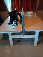 Dubbel Elektrisch In Hoogte Verstelbaar Bureau, Huis en Inrichting, Bureaus, Ophalen, Elektrisch, Gebruikt, Stabureau