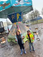 Te huur mini zweefmolen, Ophalen