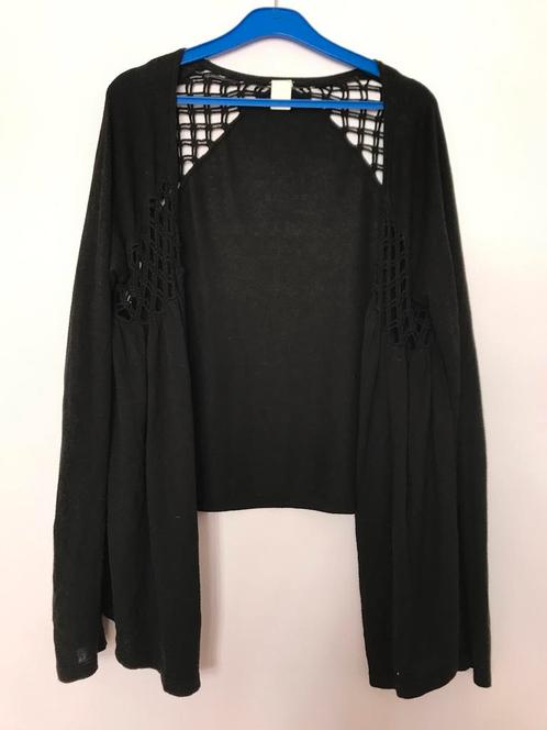 Vila S zwart open luchtig vestje haakwerk zomeravond egf, Kleding | Dames, Truien en Vesten, Zo goed als nieuw, Maat 36 (S), Zwart