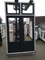 Dubbele tuindeuren hardhout, Doe-het-zelf en Verbouw, Deuren en Horren, Nieuw, Ophalen of Verzenden, Buitendeur, Hout