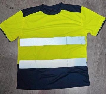 Werk t-shirt met reflectie - Veiligheidskleding beschikbaar voor biedingen