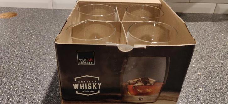Royal Leerdam Artisan Whisky Glazen - Nieuw in doos, Huis en Inrichting, Keuken | Servies, Nieuw, Glas of Glazen, Overige stijlen