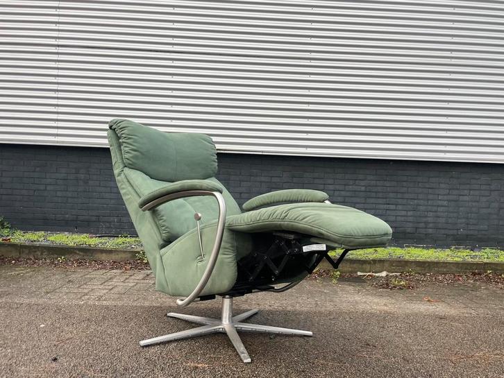 Nette groene Himolla relax stoel / relax fauteuil L, Huis en Inrichting, Fauteuils, Zo goed als nieuw, 50 tot 75 cm, Minder dan 75 cm