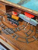 Blikken Locomotief (BUB)met veel rails en wagons, Antiek en Kunst, Antiek | Speelgoed, Ophalen of Verzenden