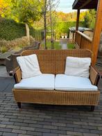 Rieten bankje mooi voor slaapkamer, speelkamer, kinderkamer., Ophalen, Zo goed als nieuw