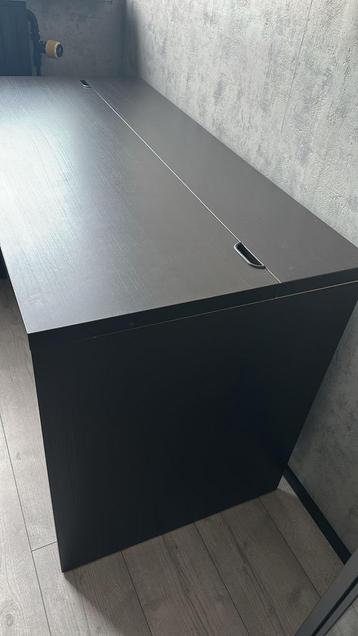 Ikea Malm bureau bruin/zwart - 120x60cm - afbeelding 5