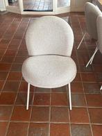 8 Karwei Babs Eetkamerstoelen - Goede Staat!, Ophalen, Wit, Zo goed als nieuw, Stof