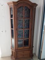 Mooie houten vitrinekast met glas, Ophalen