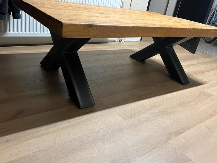 Teakhouten Salontafel Romaro - Stijlvol en Robuust, Huis en Inrichting, Tafels | Eettafels, Gebruikt, 50 tot 100 cm, 100 tot 150 cm