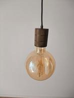 Industriële hanglamp met grote bol – 20 cm, Ophalen, Zo goed als nieuw, Glas, Minder dan 50 cm