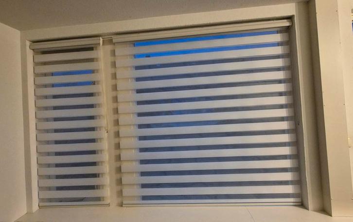 4x Witte Duo Rolgordijnen - Verschillende Maten, Huis en Inrichting, Stoffering | Gordijnen en Lamellen, Ophalen