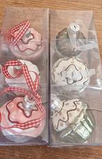 Glazen cupcakes voor in de kerstboom, Diversen, Kerst, Ophalen of Verzenden, Zo goed als nieuw