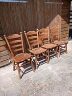 Houten stoelen cafe stoelen, Ophalen, Gebruikt, Bruin