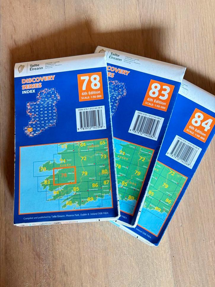 2 Sets Kerry Way Wandelkaarten Ierland (Nieuw), Boeken, Atlassen en Landkaarten, Nieuw, Landkaart, Verenigd Koninkrijk, 2000 tot heden