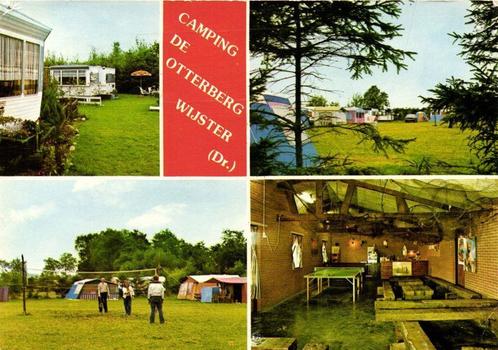 Camping De Otterberg Wijster [Dr.] - 4 afb - gelopen, Verzamelen, Ansichtkaarten | Nederland, Gelopen, Overijssel, 1960 tot 1980