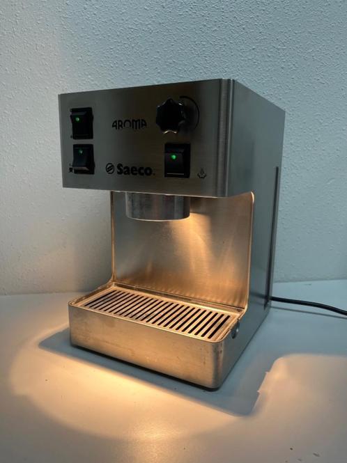 RVS-zwart Saeco espressomachine koffielamp, Witgoed en Apparatuur, Koffiezetapparaten, Refurbished, Overige typen, Espresso apparaat
