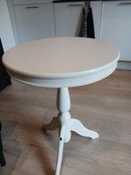 Wit bijzettafeltje, Ophalen, Minder dan 55 cm, Gebruikt, Rond