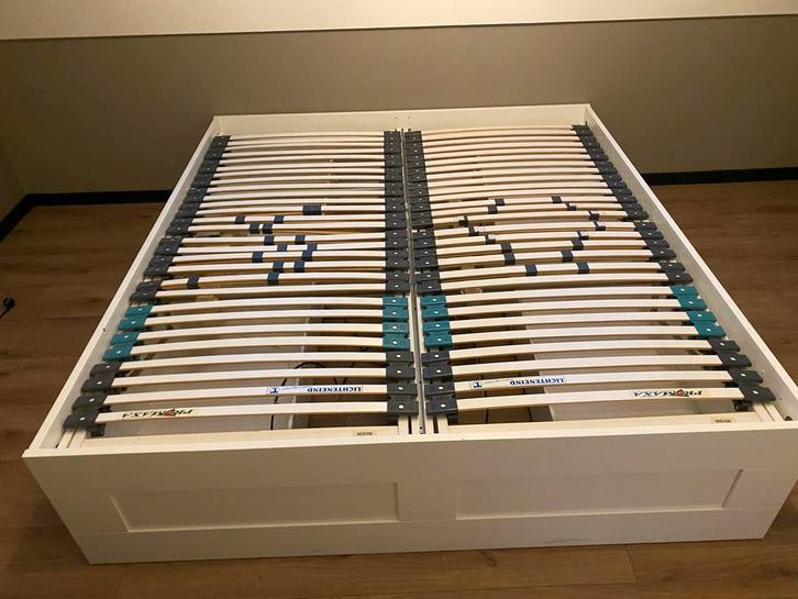 Elektrisch verstelbaar bed 180x200 + opberglades, Huis en Inrichting, Slaapkamer | Bedden, Gebruikt, Tweepersoons, 180 cm, 200 cm