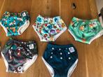 Wasbare luiers 5 stuks blije billetjes, Kinderen en Baby's, Ophalen of Verzenden, Gebruikt, Jongetje of Meisje, Zwemluier