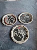Vintage Martini Dienbladen Set, Ophalen of Verzenden, Gebruikt, Rond, Metaal