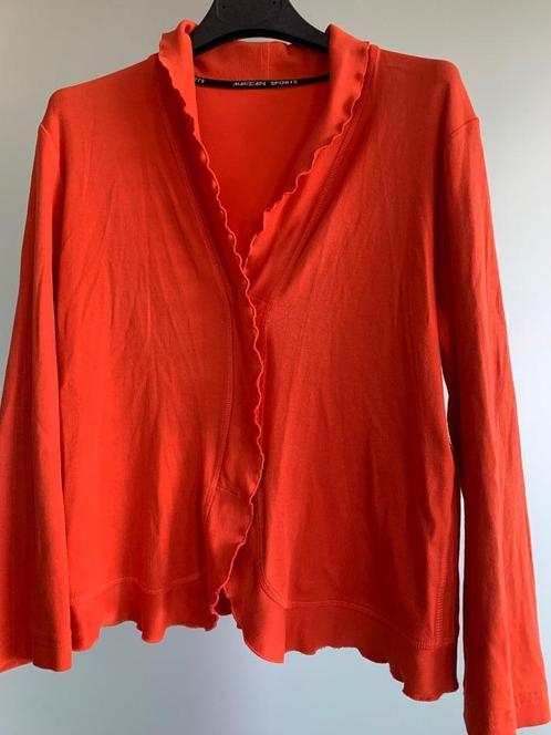 MarcCain, oranje vest, maat N6, Kleding | Dames, Truien en Vesten, Gedragen, Maat 42/44 (L), Oranje, Ophalen of Verzenden