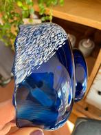 Handgeblazen Kobalt Blauwe Schaal, Ophalen of Verzenden