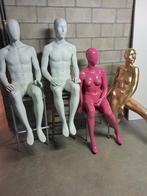 Zittende paspoppen paspop etalagepop, Ophalen of Verzenden, Paspop