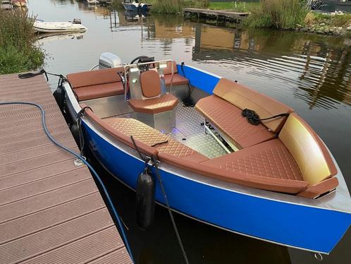TOPCRAFT ALU TENDER SLOEP 100PK MET LIGPLAATS 2018 FULL OPT., Watersport en Boten, Sloepen, Zo goed als nieuw, 70 pk of meer, 6 meter of meer