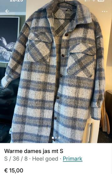 Primark Geruite Jas - Maat S beschikbaar voor biedingen