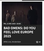 Bad omens amsterdam tickets 12 december, Tickets en Kaartjes, Evenementen en Festivals, Twee personen