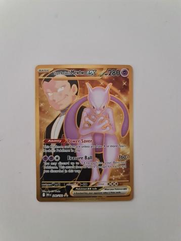 Mewtwo ex Team Rocket's- Destined Rivals (gold 182) beschikbaar voor biedingen