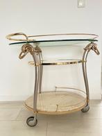 Serveertafel, salontafel, plantentafel Morres, Huis en Inrichting, Tafels | Bijzettafels, Ophalen, Gebruikt, Glas, Exclusieve