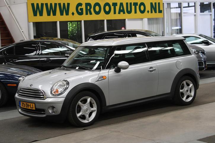 MINI Clubman 1.6 Cooper Automaat Airco, Isofix, Stuurbekrach, Auto's, Mini, Bedrijf, Te koop, Clubman, ABS, Airbags, Airconditioning