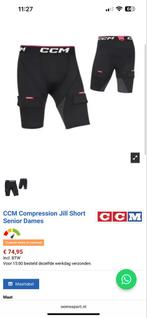 CCM Compression Jill Short Dames S - Ijshockey Toque, Sport en Fitness, IJshockey, Ophalen of Verzenden, Zo goed als nieuw, Kleding