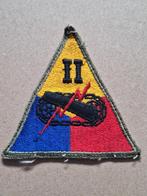 WWII US 2nd Armored Corps patch uniform removed!, Verzenden, Amerika, Embleem of Badge